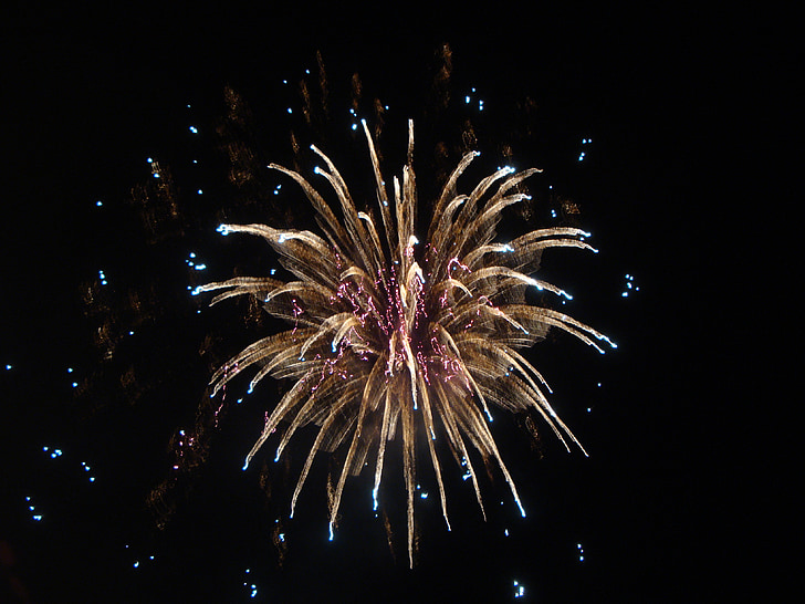 fireworks, explosion, shine