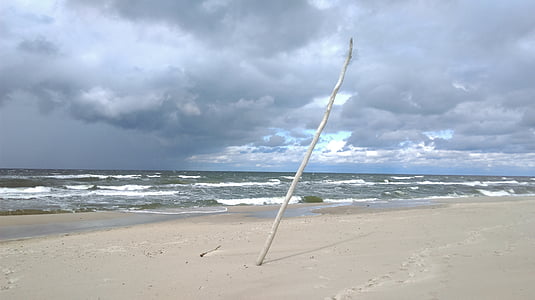 havet, Østersøen, Beach, kysten, bølge, vind, tomhed