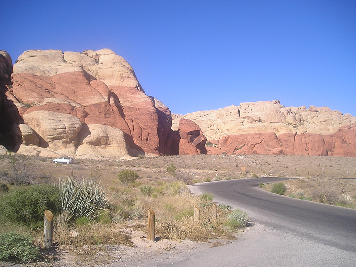 červená skála, Nevada, poušť, Spojené státy americké, krajina, Divočina, scenérie