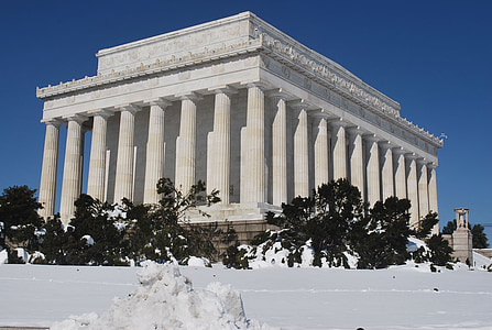 Pamätník, Lincoln, budova, pamiatka, Washington, Architektúra