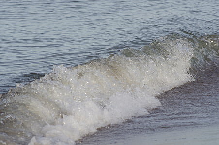 surf, onda, pulverizador, mar, Mar Báltico, espuma