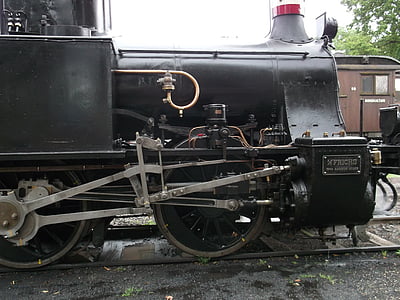 Locomotora de vapor, ferrocarril, tren