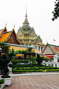 tempelet, taket, Pagoda, arkitektur, Palace, buddhisme, Sørøst