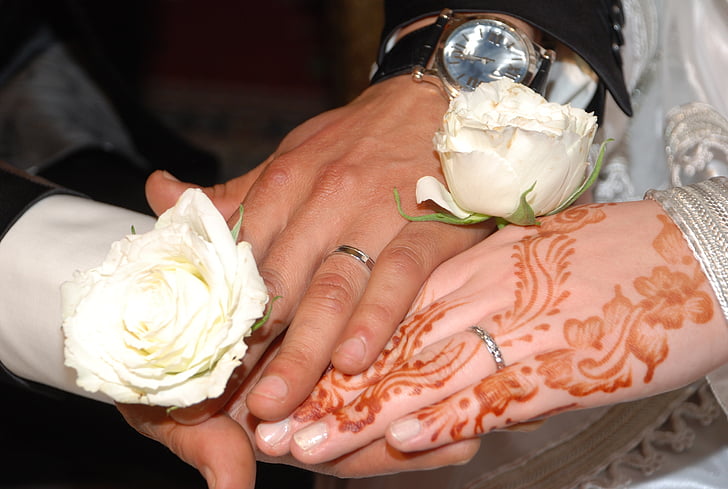 matrimonio, hennè, anelli, Marocco, per sposarsi