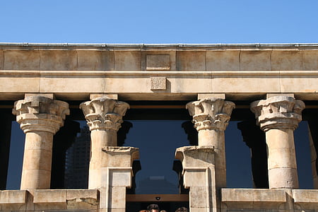 venster, in kolomvorm, het platform, Madrid, Spanje, Home, gebouw