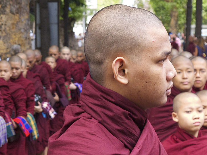 μοναχοί, ο Βουδισμός, γρανάτης, Ανατολική, θρησκεία