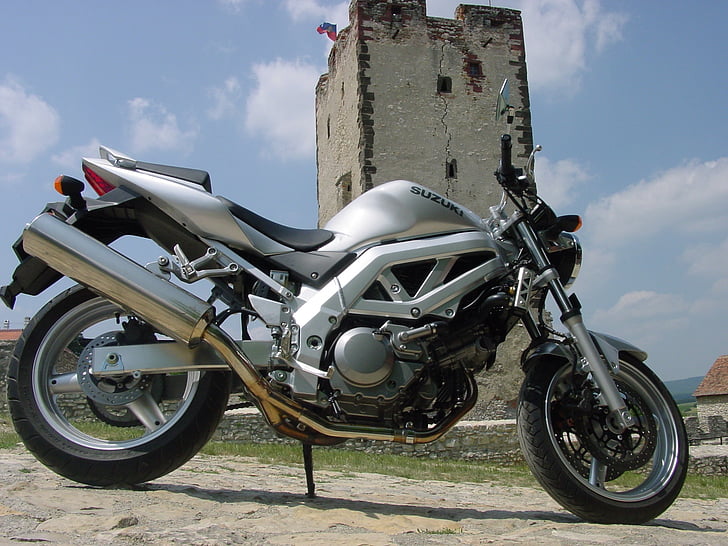 Suzuki, motocicleta, Nagyvázsony, Castelul, argint, SV650, Sporturi cu motor