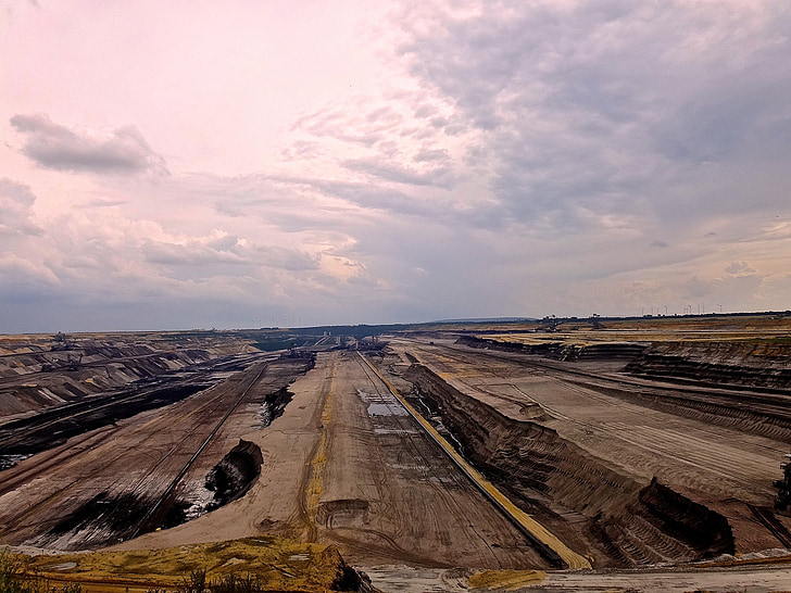 batubara coklat, bumi, industri, eksploitasi, alam, perlindungan lingkungan, polusi