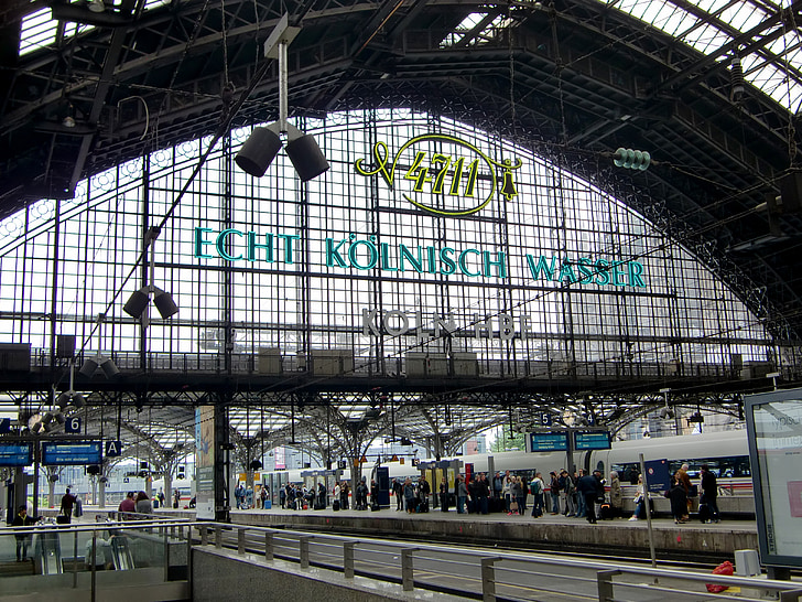 Köln, Railway station, Köln Hovedbanegård, hovedbanegård, stålkonstruktion, station Tag, toget