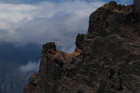 라 팔 마, 로크, 데 로스 무 차 초 스, 2426 m, 카나리아 제도, 라가 슬 라 보 니 타, 파노라마