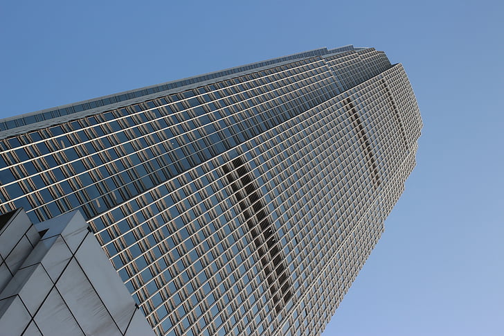 Hong kong, gebouw, wolkenkrabber, het platform, kantoorgebouw, moderne, stedelijke scène