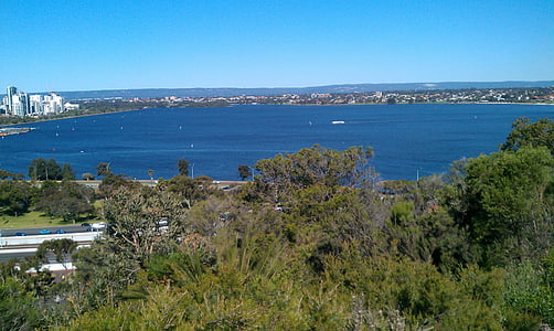 Swan elven, Perth, vestlige, Australia, sjøen, kystlinje