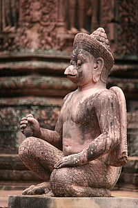 statue, stone, sculpture, ancient, religion, temple, tourism