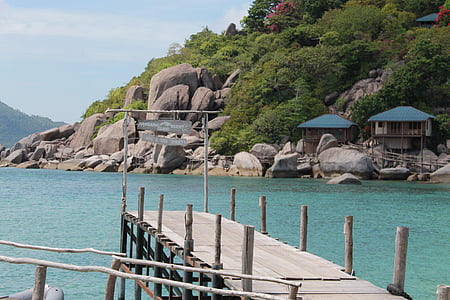 Thailand, Koh samui, eiland, strand, palmbomen, zee, vakantie
