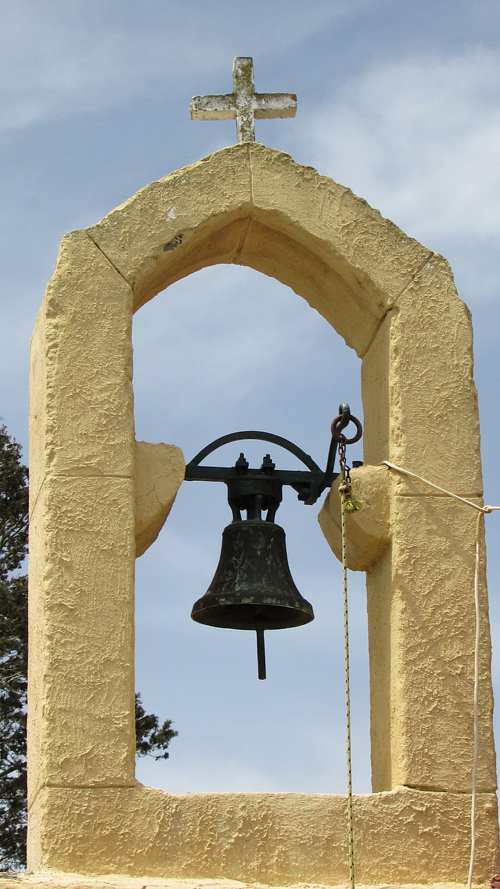 Cyprus, vrysoules, kostol, zvonica, Ayia eirini, pravoslávna, náboženstvo