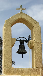 Kipra, vrysoules, baznīca, zvanu tornis, Ayia eirini, pareizticīgie, reliģija