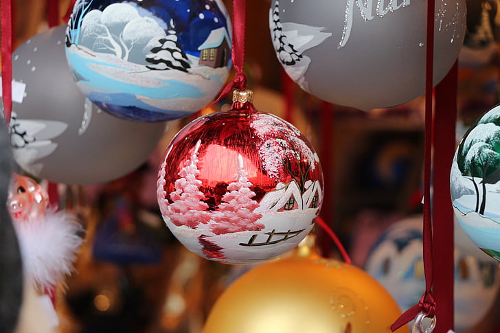 Božić, božićno drvce, Božićni ukras, božićne Dekoracije, snijeg, Božićni ukras, stablo dekoracije