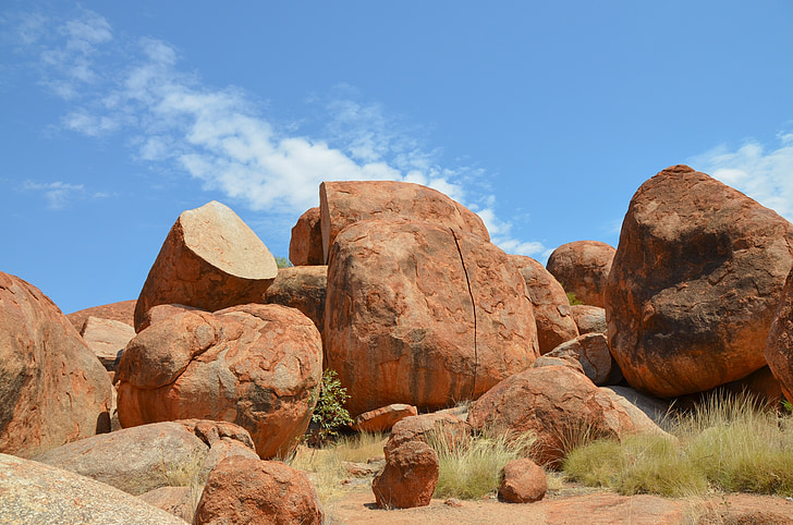 Devils veistosten, karlu karlu, Rocks, Rock, Australia, Boulder, maisema