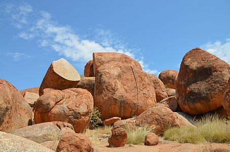 Devils marbles, karlu karlu, sten, Rock, Australien, Boulder, landskab