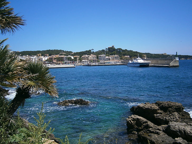 Cala ratjada, pristanišča, morje, sredozemski, Mallorca, poletne počitnice, Španija