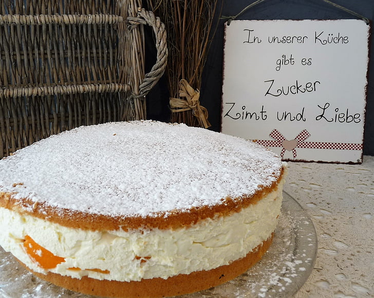 baked, cake, delicious, sweet, food and drink, sweet food, text
