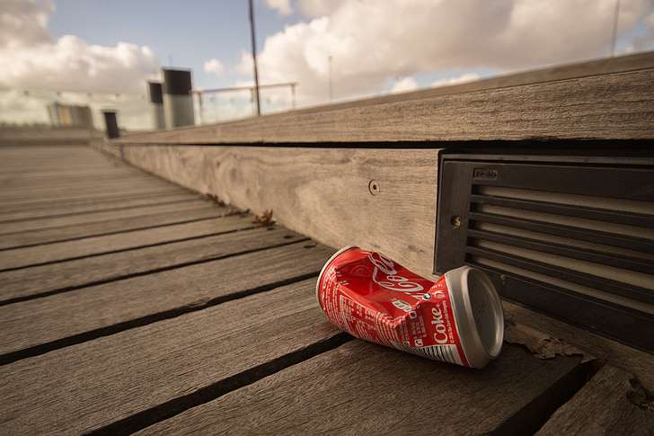 kan, skrald, CocaCola, genbruge, dump, miljø, junk