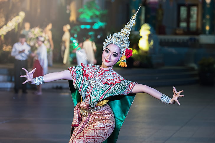 Aktion, Schauspieler, Kunst, Asien, Hintergrund, Bangkok, ziemlich