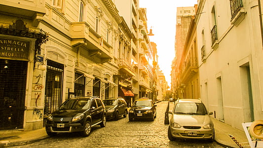 Street, Buenos aires, slutten av ettermiddagen