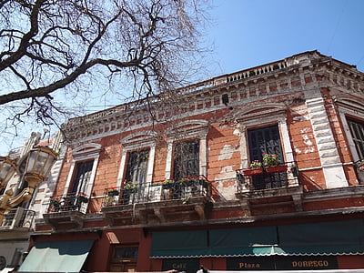 façade, San telmo, Buenos aires, vieux, bâtiment, architucture, Windows