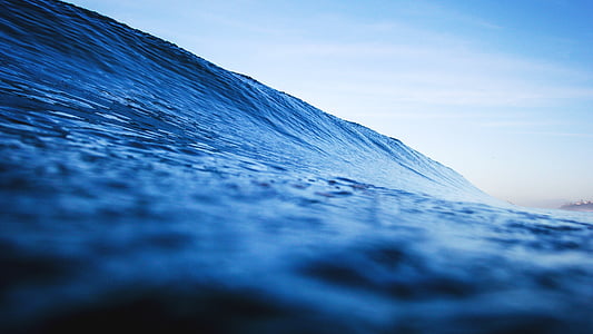 ona, oceà, l'aigua, Mar, sobre les onades, blau, líquid