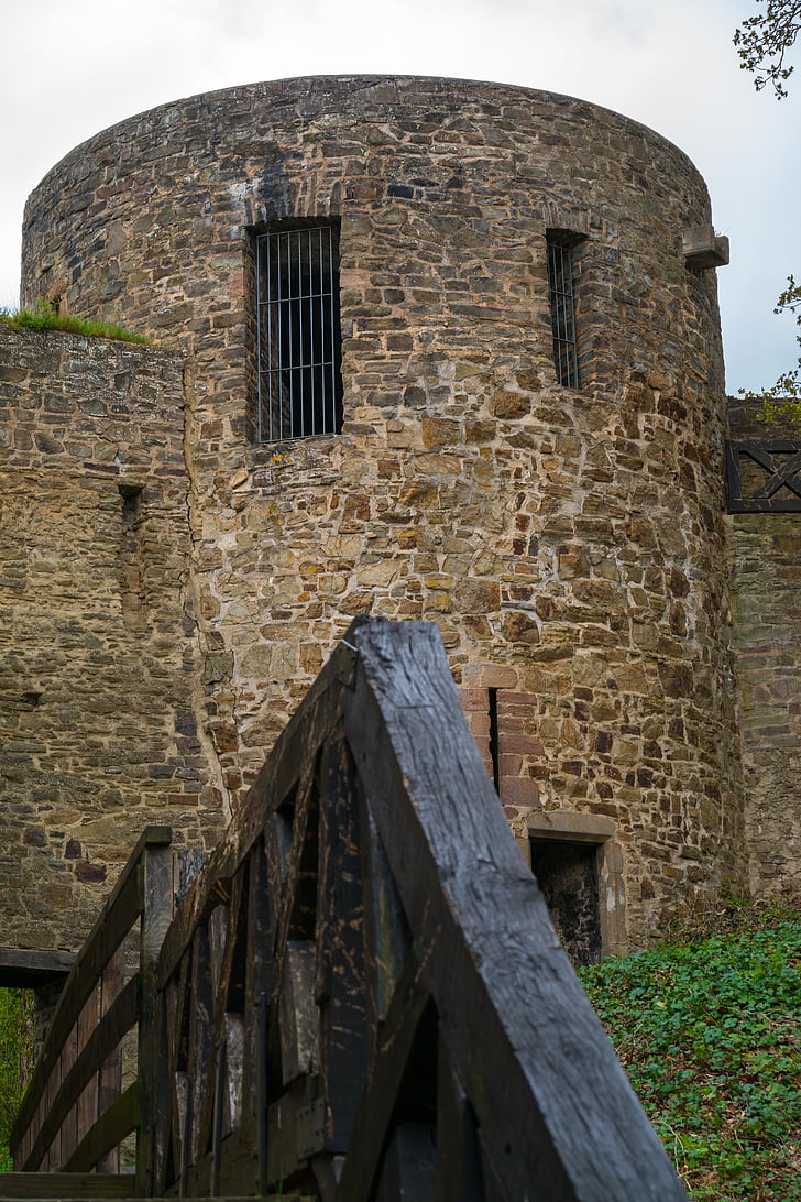 mestnega obzidja, stolp, johannistor, Bad münstereifel, zgodovinsko, naravni kamen, obrambni stolp