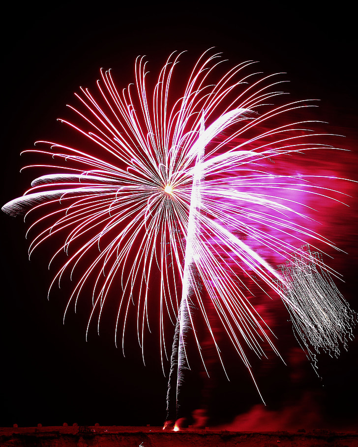 fireworks, dark, party, celebration, event, bright, pyrotechnics