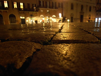 sòl, paviment, Cobble, carrer, pedra, textura, pis
