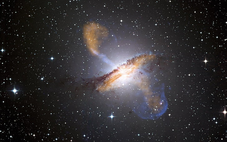 Kentaur egy, NGC 5128, galaxis, Kentaur-csillagkép, Radio forrásra., kiel csillagkép, csillagos ég