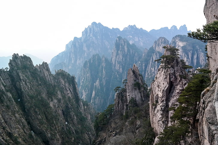 acide sulfurique, montagne, République populaire de Chine, Rock, voyage, Retour au début, superbe vue