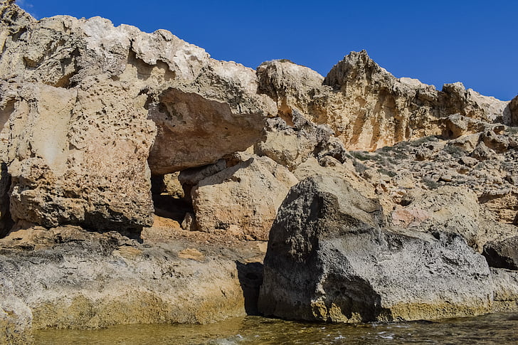 Chipre, Cavo greko, roca, mar, Costa, Parque Nacional, desierto