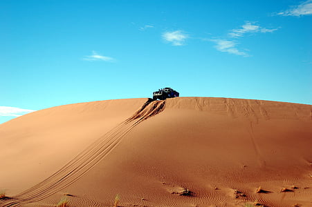 4 x 4, sa mạc, cồn cát, Thiên nhiên, Cát, cồn cát, bầu trời