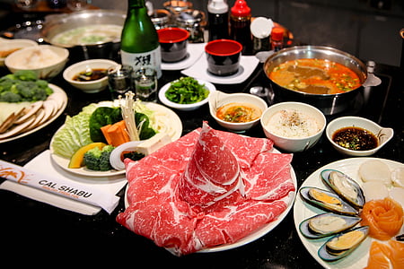 shabu, shabu shabu, Japonca, Gıda, pişirme, akşam yemeği, Japonya