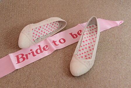 bruiloft, schoenen, viering, Bruidsmode, accessoires, schoeisel, gehuwd met