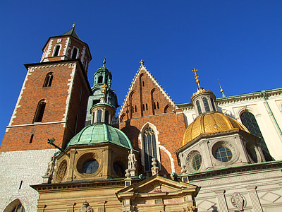 Krakau, Wawel, alt, Polen, Schloss, Denkmal, Architektur