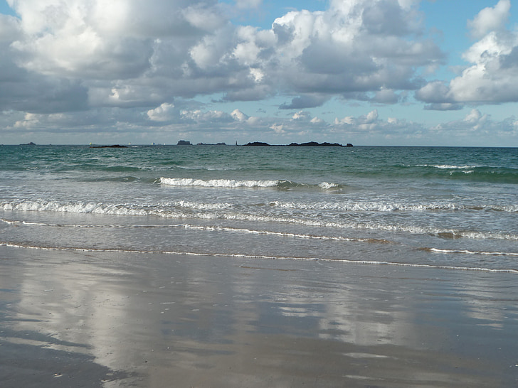 laut, Brittany, gelombang