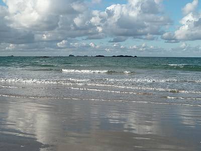 sjøen, Bretagne, bølger