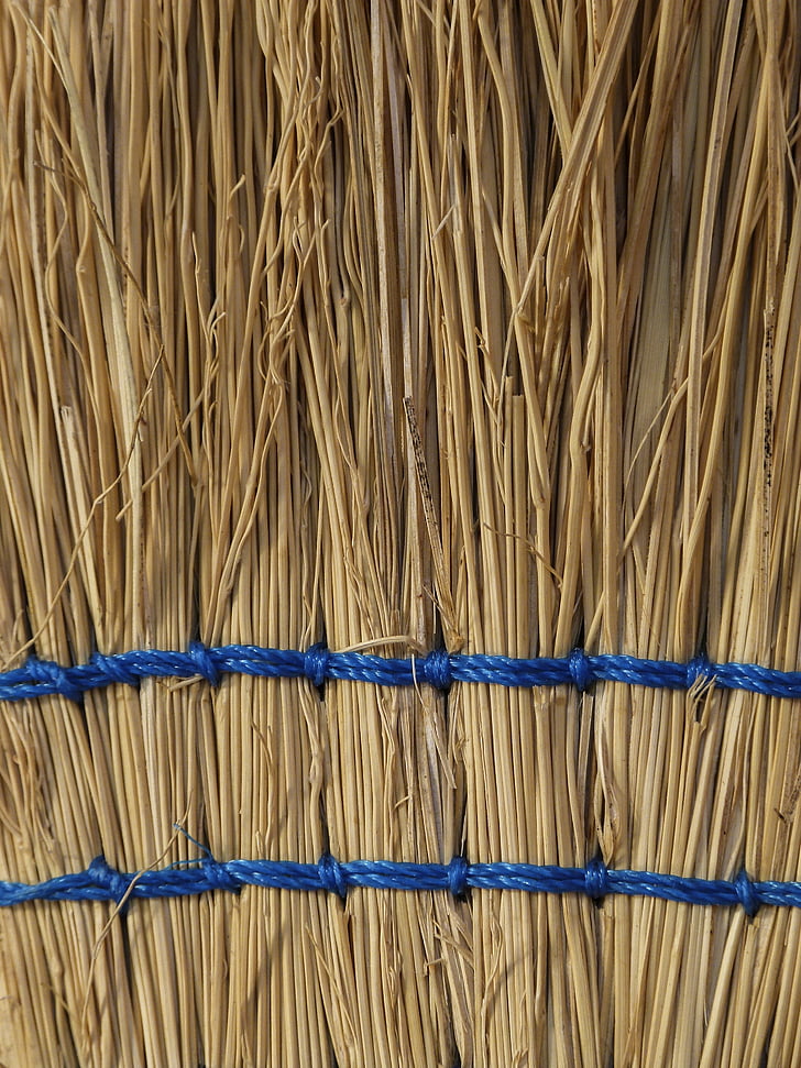 straw, broom, tool, household tool, housework, cleaning, close-up