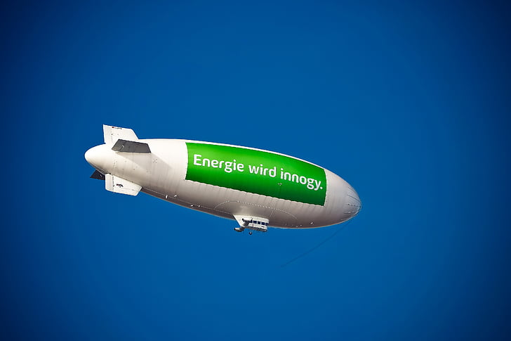 Zeppelin, airshipen, flygplan, Sky, fluga, enhet, Float