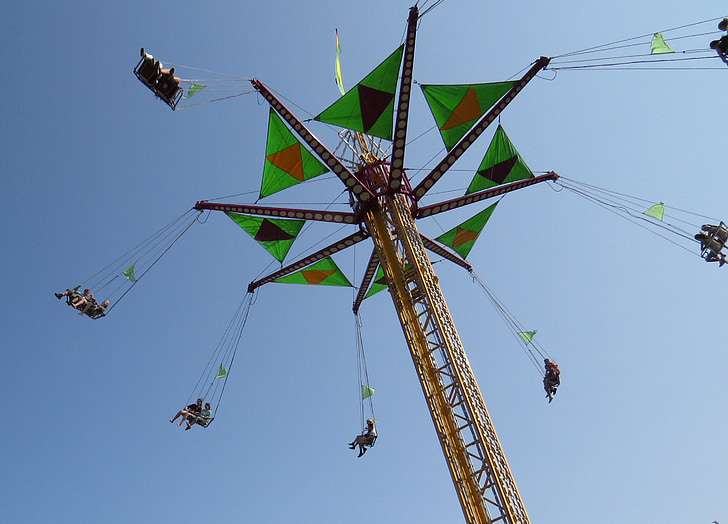 County fair, Barnstable county fair, kabeljauw van de Kaap, hoge vliegende rit, Carnaval, kinderen