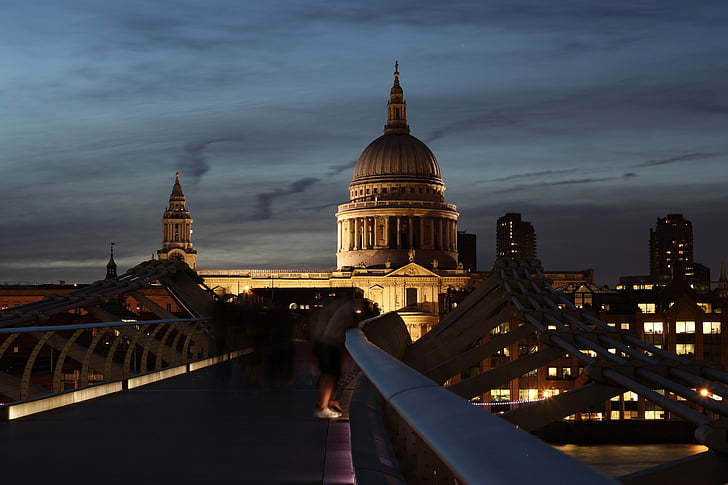 Katedra św., Londyn, Architektura, punkt orientacyjny, historyczne, Kościół, Wielka Brytania