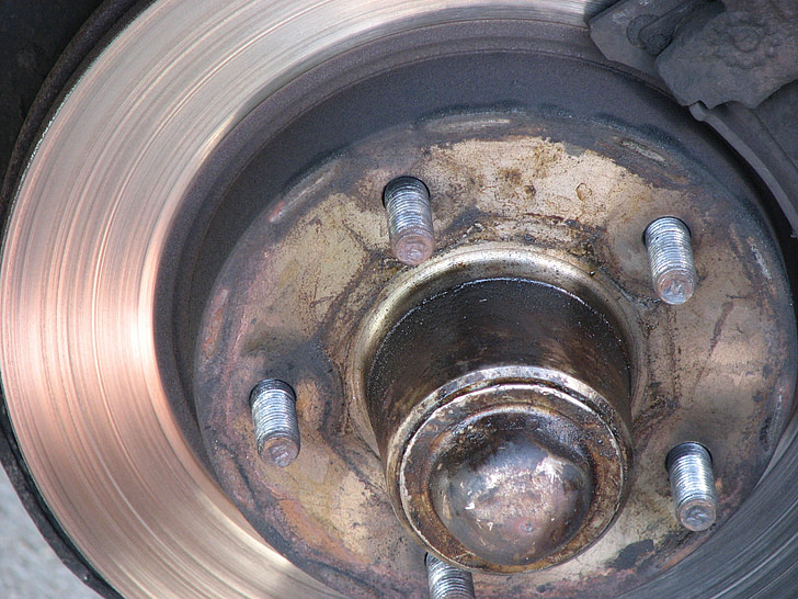 bolts, disc, brake, vehicle, partial