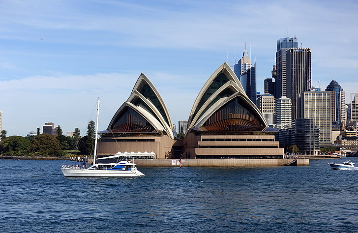 Opera house, Australië, reizen, pauze, stad