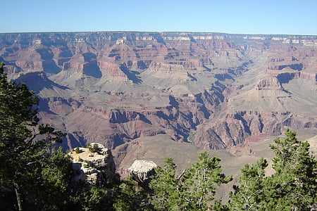 Grand, kaňon, jih, ráfek, Národní park Grand canyon, Arizona, Grand canyon