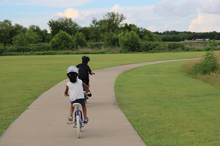 bicikli, djeca, djeca, ljeto, vježba, način života, djetinjstvo